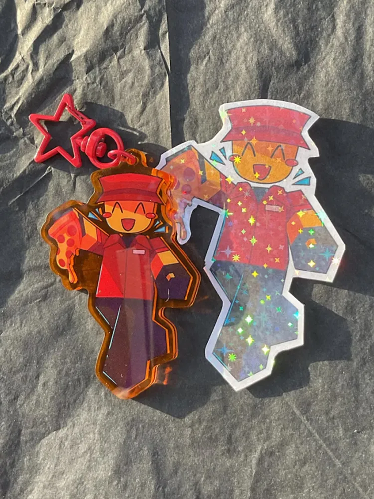 Forsaken إليوت سلسلة مفاتيح مصنوعة من الأكريليك قلادة شخصية لعبة كرتونية لطيفة #1