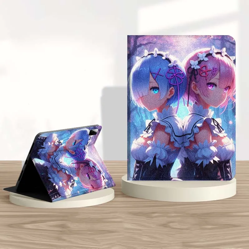 

Rem Anime Beautiful Sparkling For Xiaomi Redmi Mi Pad 4 5 6 6s 7 7s SE Pro 2 11 Plus Max 12.4 11 11.2 12.5 8.7 inch Tablet Case