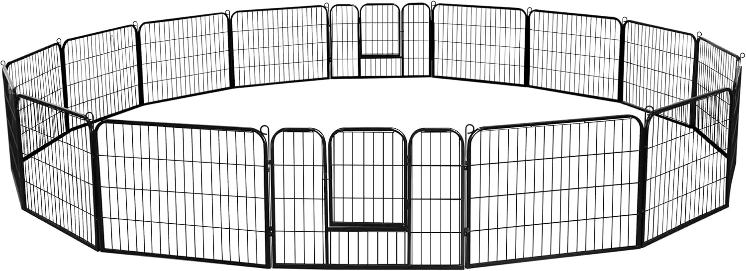 

Decorative Garden Fence - 24in x 43ft Rustproof Folding Fencing Landscape Patio Flower Bed Animal