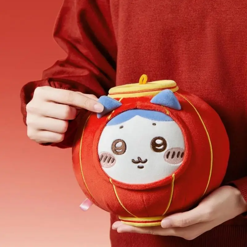 

Милый мультяшный новогодний фонарь серии Chiikawa Hachiware самодельная плюшевая кукла-подушка орнамент для взрослых и детей подарок на день рождения игрушка