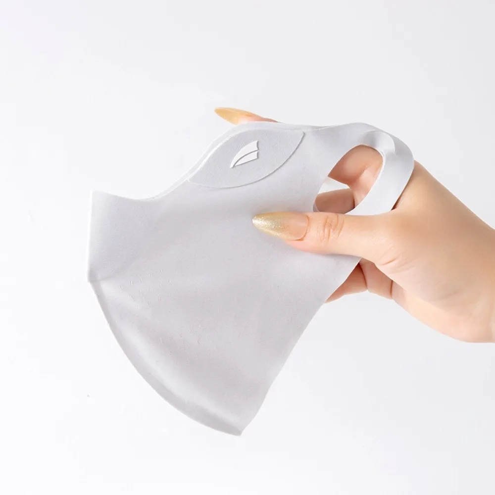 New Breathable Ice Silk Mask Washable Dustproof Riding Face Mask Anti-UV Anti-sun Mask Unisex