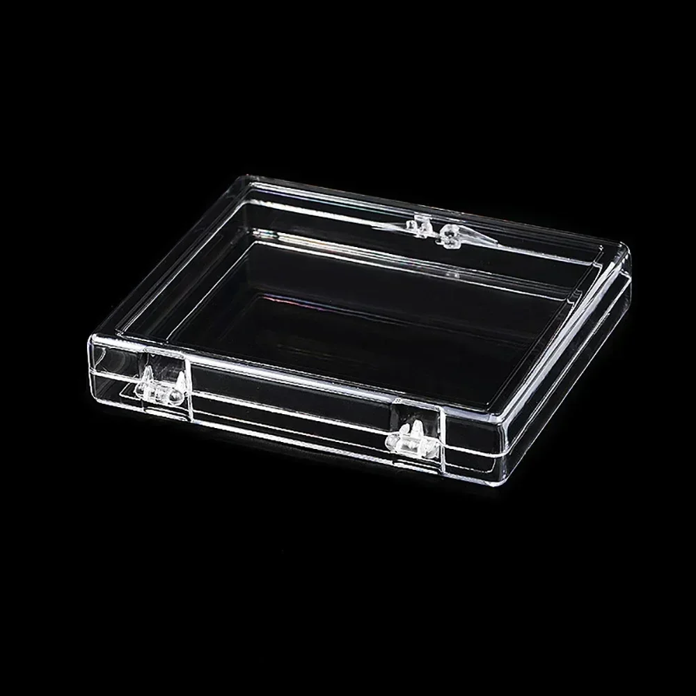 Transparent Bracele Stone Jewelry Organizer Box Badge Storage Cover Box DIY Card Case Home Accessory Container Beads Coin Box