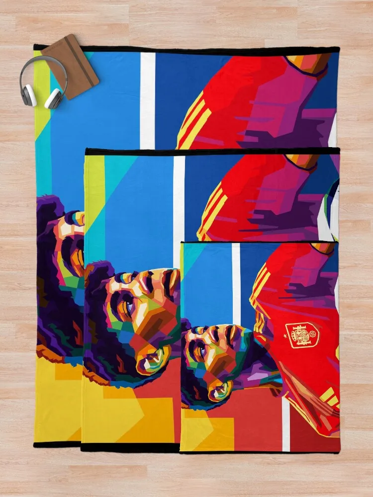 لامين يامال لكرة القدم Wpap الفن رمي بطانية مخصصة لينة أفخم منقوشة البطانيات