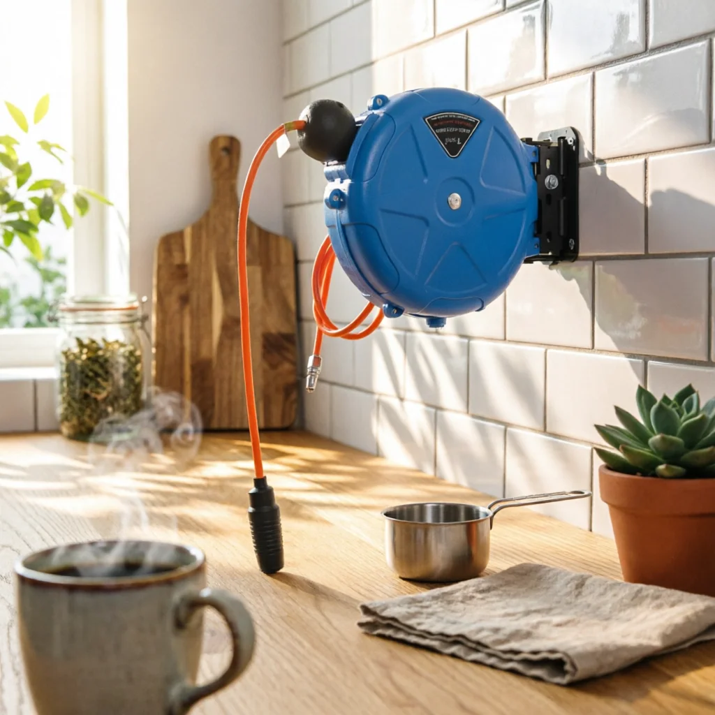 

Automatic Retractable Hose Reel 180° Swivel Mount Shop Equipment