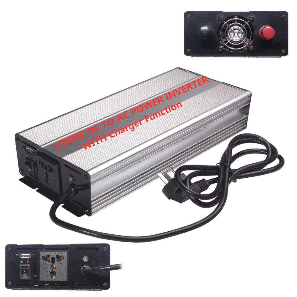 5000w 24VDC to AC110v  Modified Sine Wave Power Inverter with 10A AC Charger function