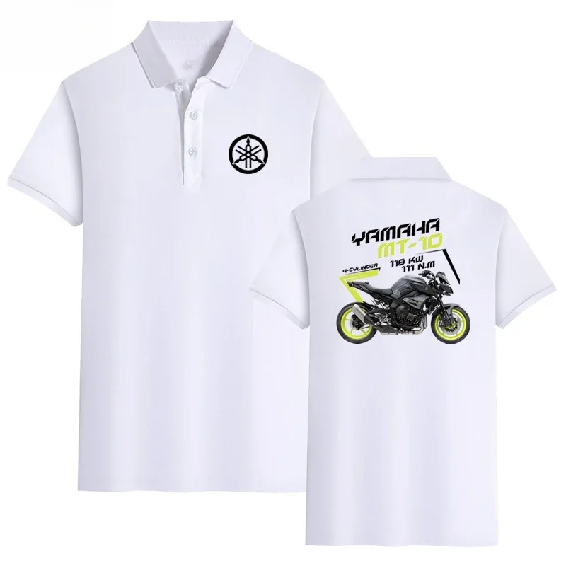 

Yamaha R1 Locomotive R3 Motorcycle XS900R Riding Summer Lapel Cotton POLO Shirt Printed Men's and Women's Same Short-sleeved Top