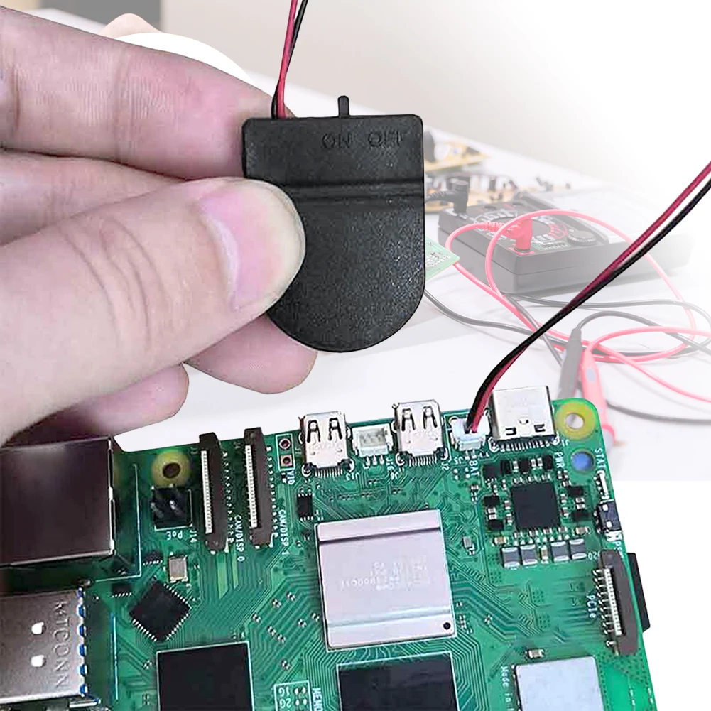 For Raspberry Pi 5 RTC Battery Box Real Time Clock Holder with Battery/without Battery Real-time Clock Battery Module for RPI 5