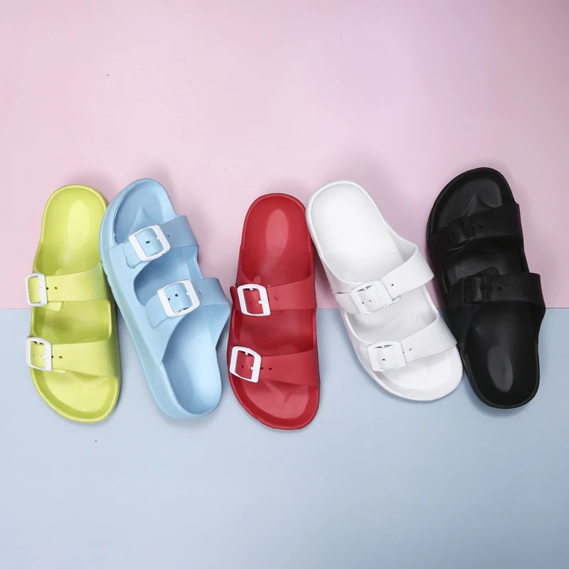 House Slippers Lightweight Adjustable EVA Sandals with Dual Straps for Couples Ideal for Outdoor & Indoor Slipper for Men Women