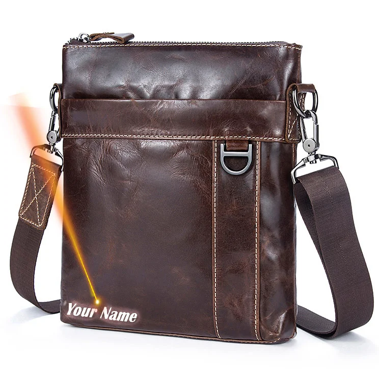 Messenger Bag Men Shoulder Bag Genuine Leather Small Male Man Crossbody Bags For Messenger Men Leather Bags Handbag 9010