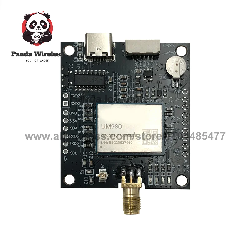 EM-980D5 UM980 Modulo GNSS RTK ad alta precisione GPS BDS GLONASS Galileo Sostituisce ZED-F9P Con antenne per il posizionamento dei droni