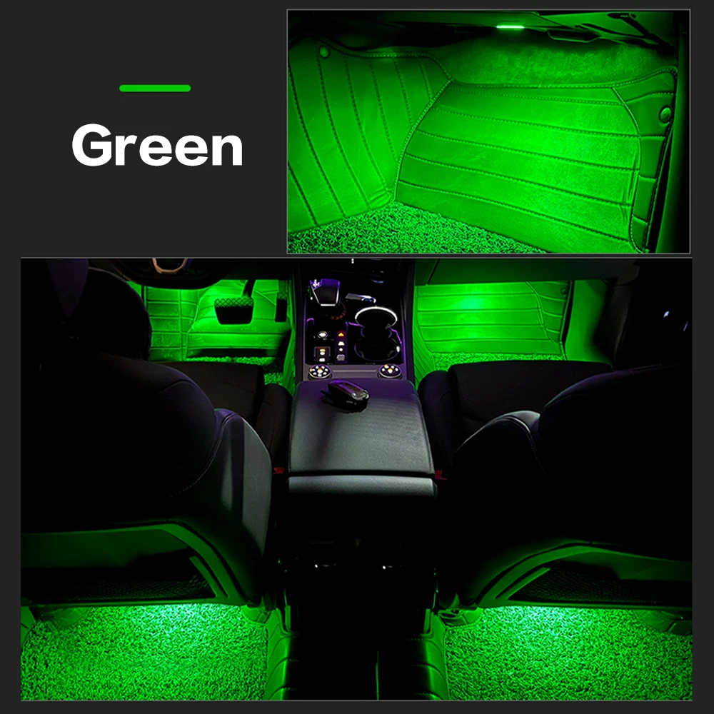 LED Auto Innen Atmosphäre Lampe Fußraum Licht Dekoration Zubehör Für AUDI A1 A4 B7 B8 B9 A5 A6 C6 C7 A7 A8 TT Q3 Q5 Q7 Q8 – Detail 13
