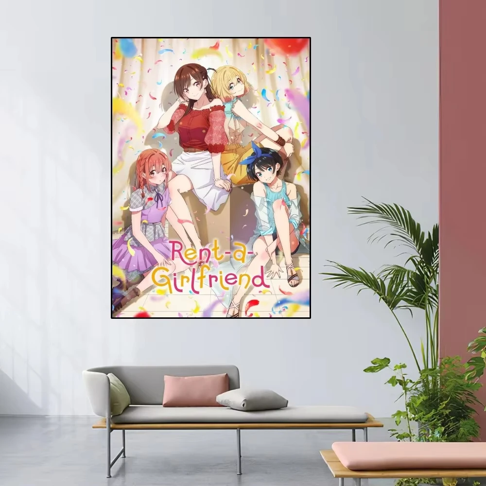 Bilibili Rent A Girlfriend Poster Home Room Decor Livingroom Bedroom Aesthetic Art Wall Painting