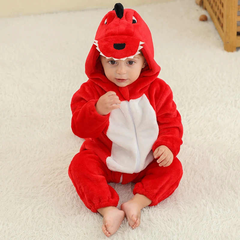 MICHLEY Weihnachten Elch Baby Strampler Winter Mit Kapuze Flanell Kleinkind Kleinkind Kleidung Insgesamt Bodys Overall Kostüm Für Kinder – Detail 12