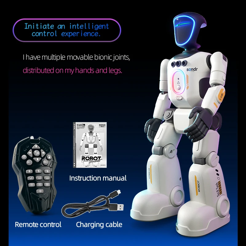 Intelligent Remote Controll Robot Smart Intelligent Dancing RC Robot for Children RC Robot Toy Gift for Kid R40