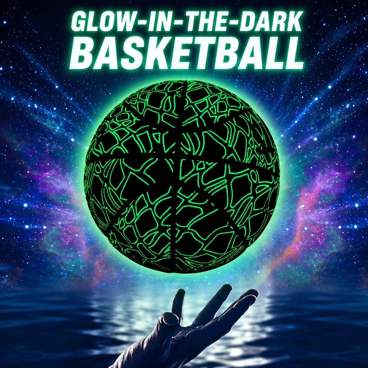 

Vocoto Luminous Basketball, No. 7 Pu Standard Glowing Basketball, Wear-Resistant, Highly Elastic, Non-Slip Design, Suitable for Night Sports, Low-Light Training and Entertainment, Indoor/Outdoor Sports, Is the Perfect Gift for Women, Men, Teenagers, and A