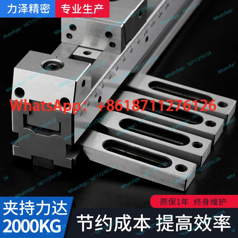 Multi-station vice cnc machining center flat mouth pliers copper male parallel hydraulic tooling fixture KSD3050 2 4 work port