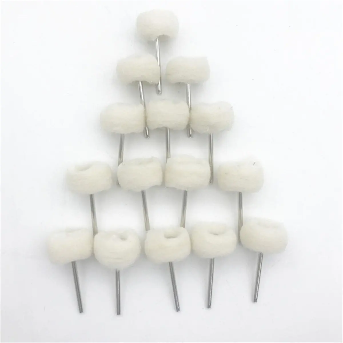 

(AIMA) 100pcs Mini Wool Polishing Wheel 3mm Shank Buffing Wheel Polish Brush Rotary Abrasive Brush Hand Grinding Buffing Tools