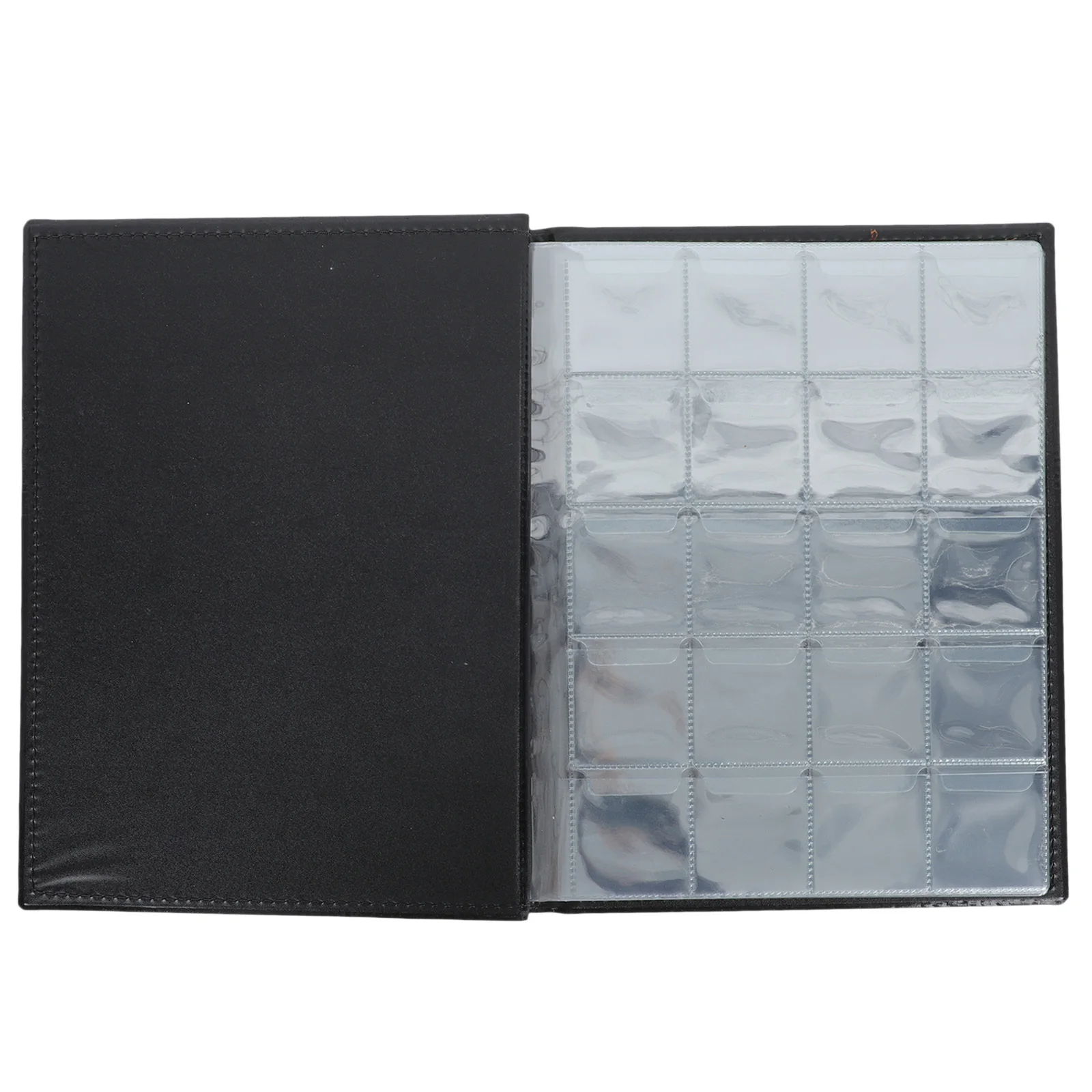 1Pcs 200 Grid Coin Collection Album PU Holder Book Practical Organizer for Medallions Badges