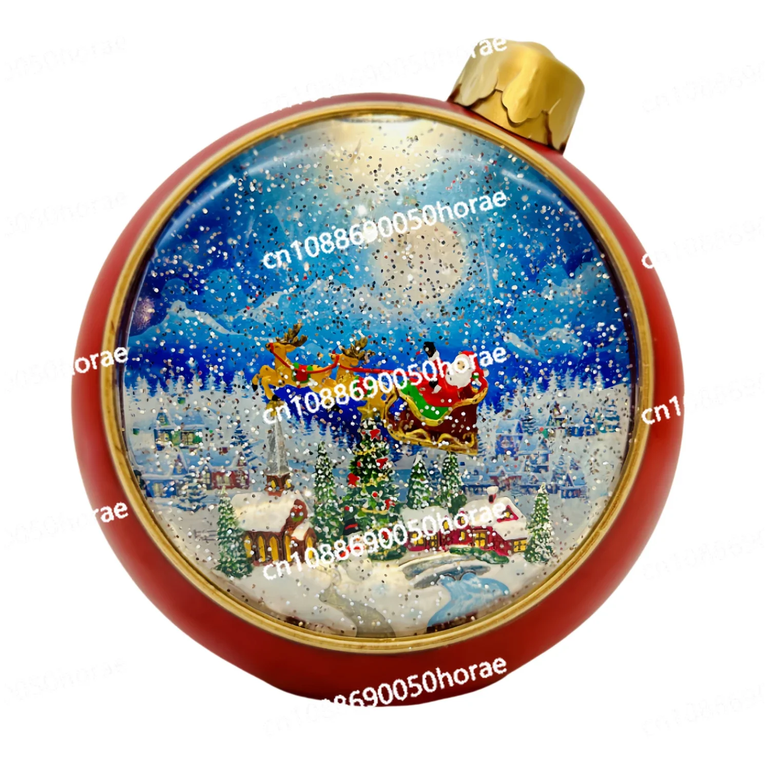 

Рождественское/Новое Годовое Украшение Санта-Клауса Светодиодное Освещение Водяной Диск Полоса