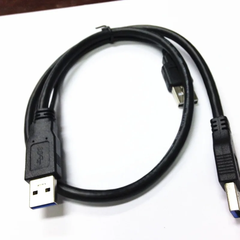 Cable de disco duro móvil USB3.0 cable de datos 3A cable de disco duro USB, cable USB de tres cabezales 3,0 macho USB dual