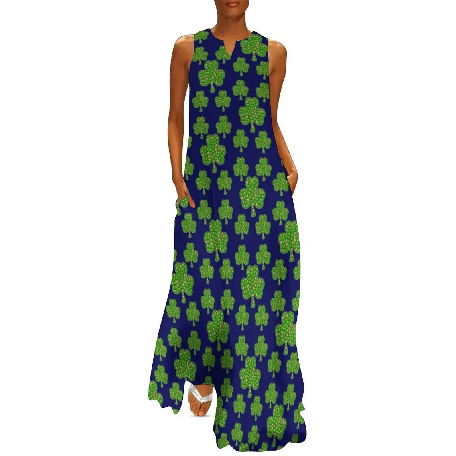 

Happy St Patricks Day Long Dress Women's skirt Women's summer dresses dress party evening elegant luxury celebrity Dress