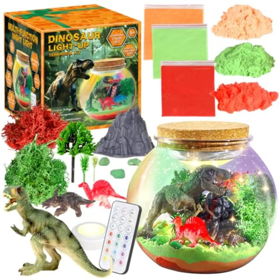

Activities Toys- Terrarium Craft Kits for Boys-Birthday Gifts for Age 4 5 6 7 8 Years Old
