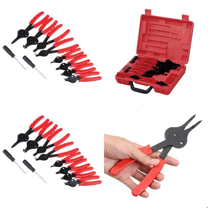 11Pcs Hose Clamp Pliers Set Auto Repair Tool Oil Seal Ring Remover Installation Hardware Kit for Car Maintenance