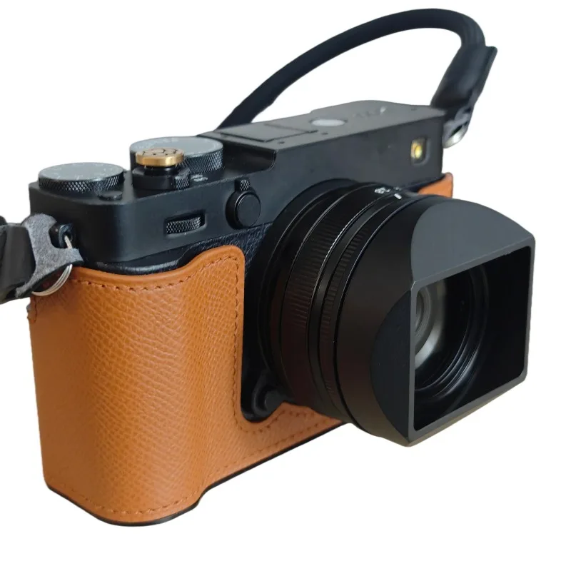 Metal Square Lens Hood With Metal Cap for Fujifilm Fujinon XF23mm F2.8 R WR - XE5 Camera