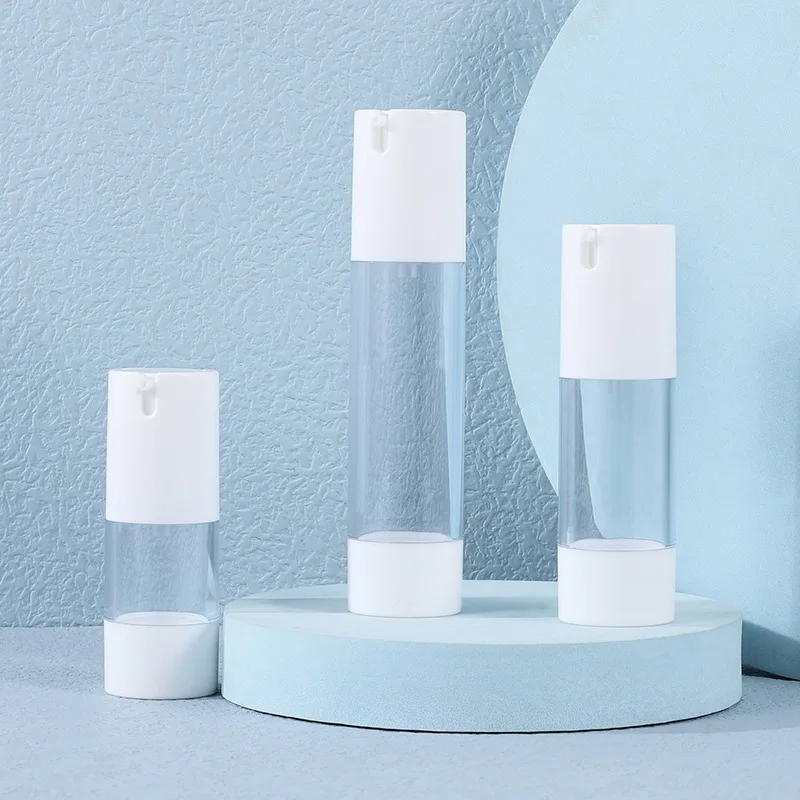 Botella vacía, contenedores de viaje recargables, dispensador de champú, loción, tarro para apretar, plástico transparente, herramienta cosmética de maquillaje de 15/30/50ML