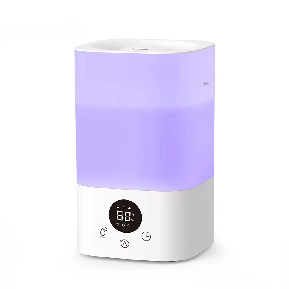 3.2L Air Humidifier,7‑Color LED Light Humidity Display Automatic Ultrasonic Humidifier
