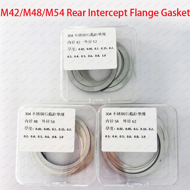 New M54/M42/M48 For Flange Gasket 304 Stainless Steel Gasket Camera Photography Astronomy Telescope Accessories