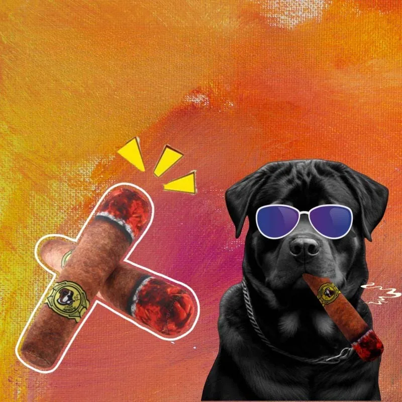 Dog Bite Toy Simulation Cigar Funny Interactive Sound Puppy Toy Dog Chew Squeak Toy Pet Accessories