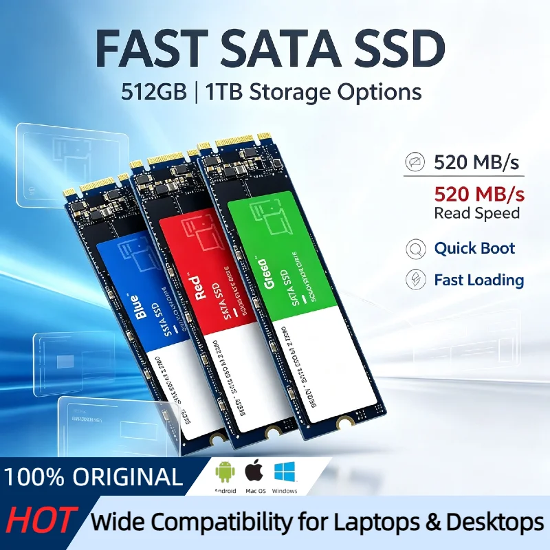Laptop Desktop PC Computer System Storage High Speed M.2 NVMe SSD 2TB Internal Solid State Drive PCIe Gen4 Read Write For Gaming