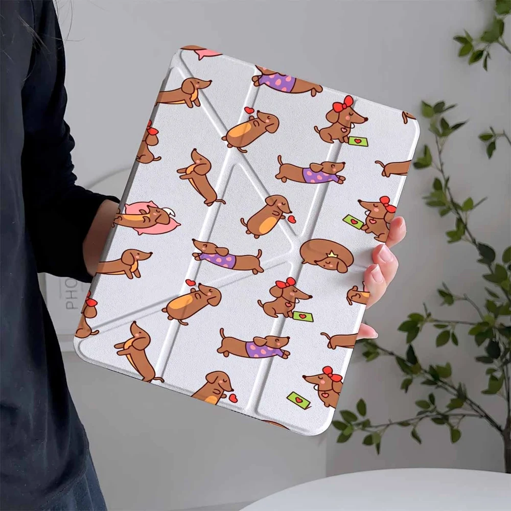 Hot Sale Dachshund For Samsung Galaxy Tab A8 A9 A11 S6 S7 S8 S9 S10 FE Plus Lite Protective With Pen Slot Tablet Case