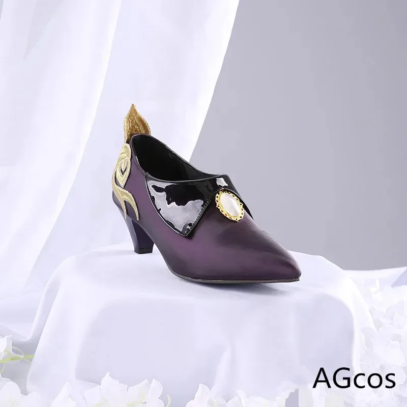 

Genshin Impact Keqing Обувь для косплея Рождественская женская обувь