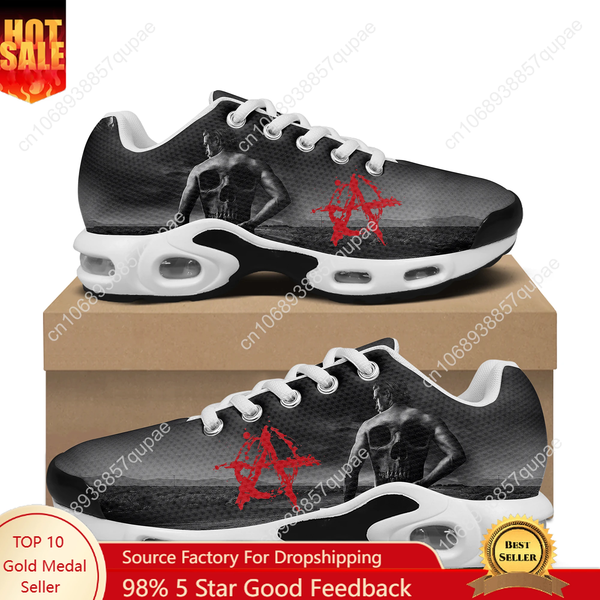 

Sons Of Anarchy SOA Air Cushion Sneakers Mens Womens Teenager Lightweight Sports Shoes High Quality Custom Leisure Mesh Sneaker