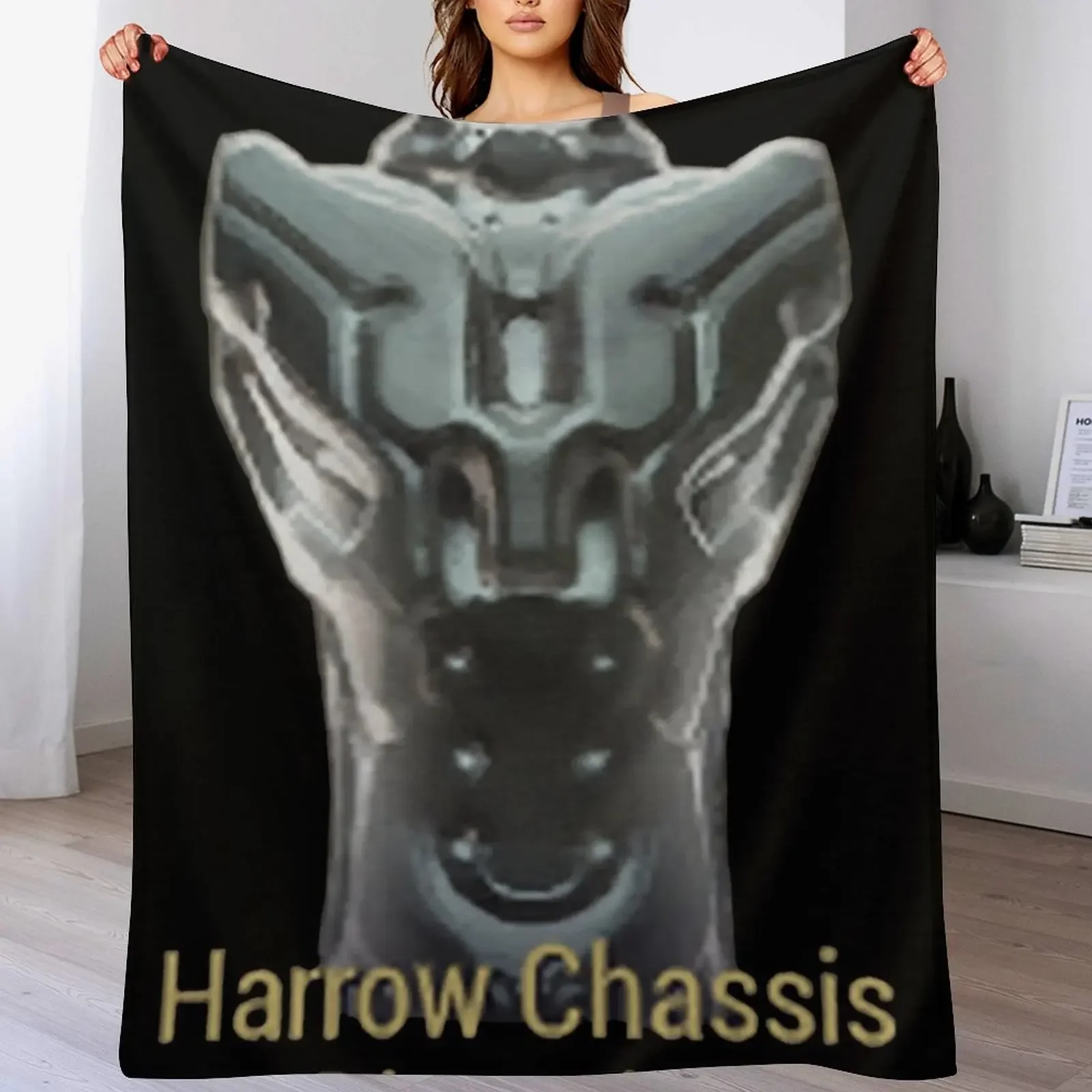 Harrow Chassis Blueprint Warframe Tennocon Meme Throw Blanket Plaid Thermal Decorative Throw Blankets