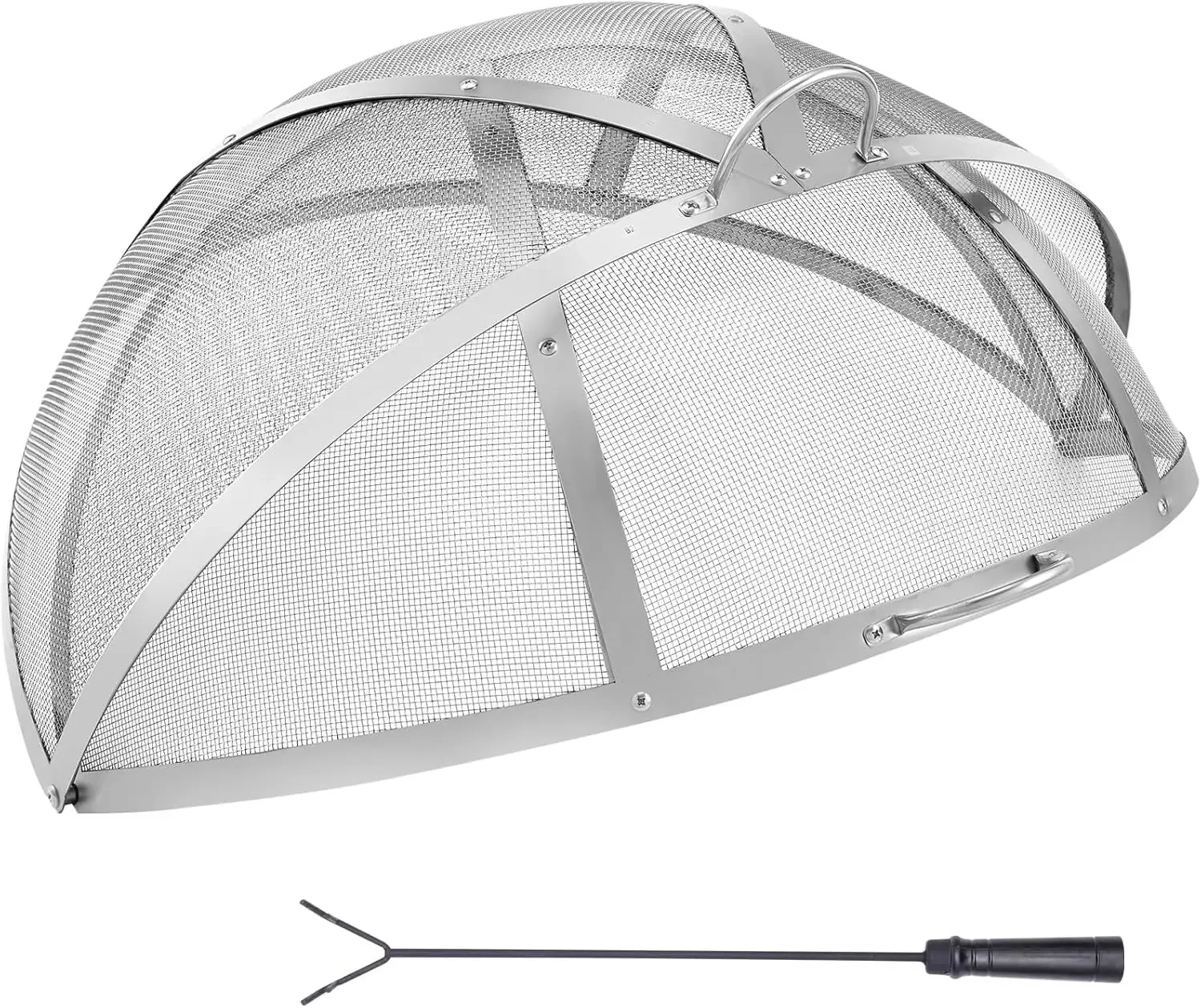 

Firepit Spark Screen Lid, 36" Diameter, Outdoor Firepit Ring Cover Round Accessories, Fire Pit Metal Cover