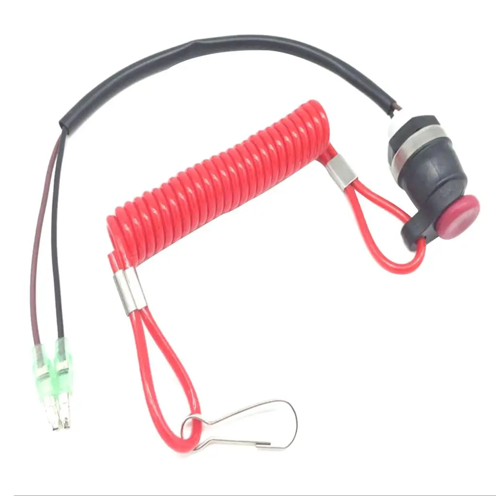 

Universal Kill Switch Kit Red Plastic Safety Tether Cord for Outboard Boat Motor Marine Equipment Speedboat Accessories