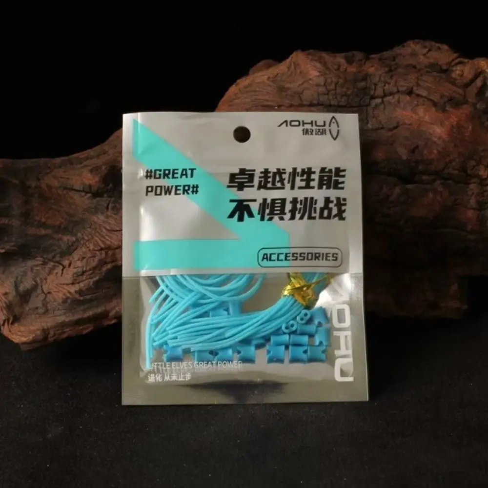 40/100pcs Rod tip Quick Rod Tie Straps button Bungee Leash Fishing Rod Rod tip self-locking buckle Reusable