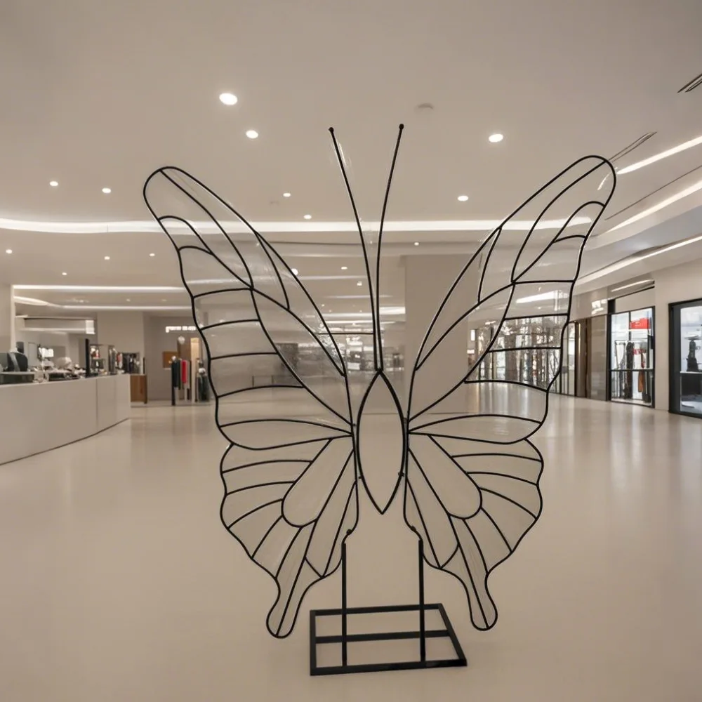 Giant butterfly decorative floral wedding 3d display wings stage scene decoration props