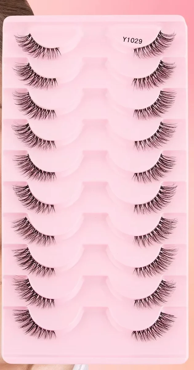 

Полулисницы Норковые ресницы 3/10 пар Натуральные мягкие накладные ресницы «кошачий глаз» Длинные тонкие 3D норковые ресницы Наращивание инструментов для макияжа