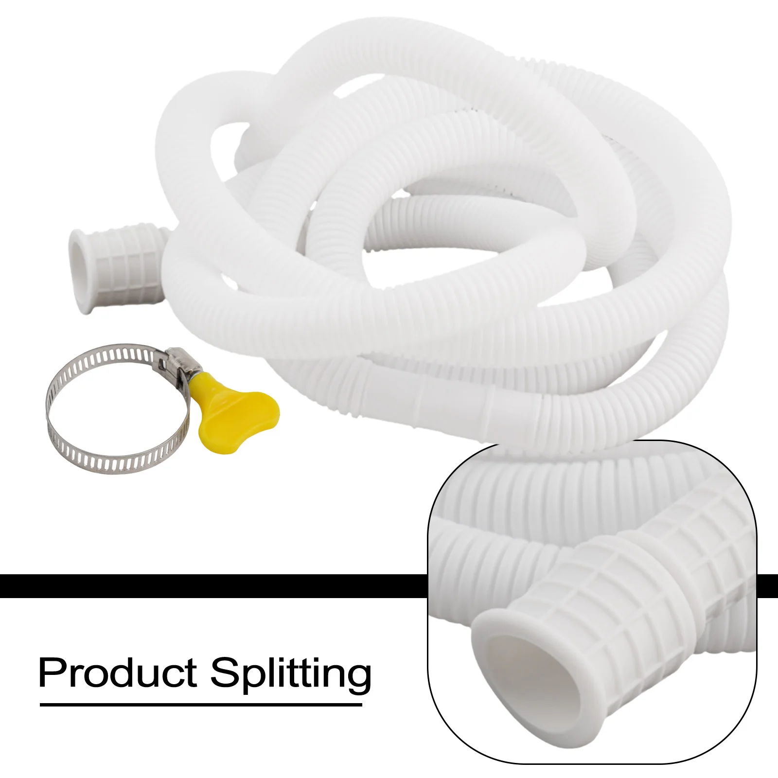 Tubo de drenaje de aire acondicionado, manguera de drenaje de CA, tubo Flexible, Material de PVC, práctica, lavadoras semiautomáticas
