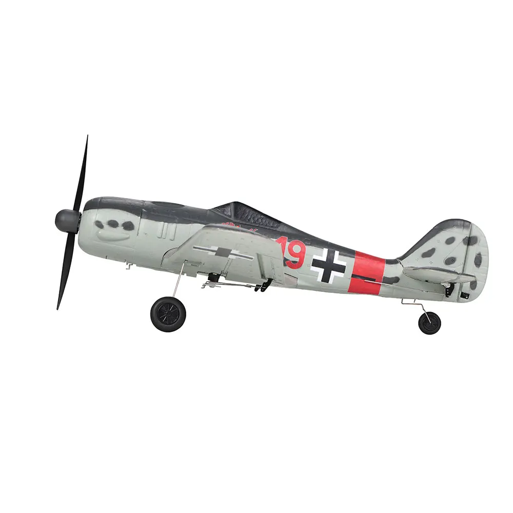 초보자용 TOP RC HOBBY 미니 FW190, 2.4G, 4CH, 6 축 자이로, 원 키 곡예 비행, U 턴 EPP 스케일 워버드 RC 비행기 RTF, 402mm