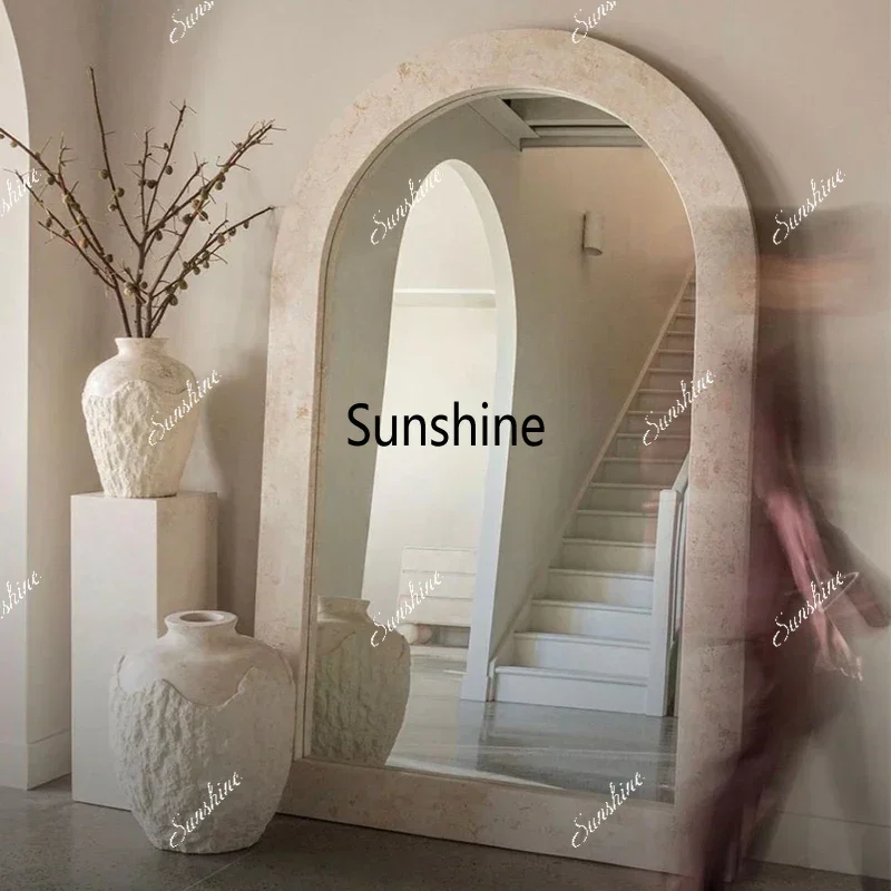 Designer Wedding Square Mirror Makeup Quality Luxury Aesthetics House Floor Mirrors Art Length Big Espejos De Piso Wall Decor T*