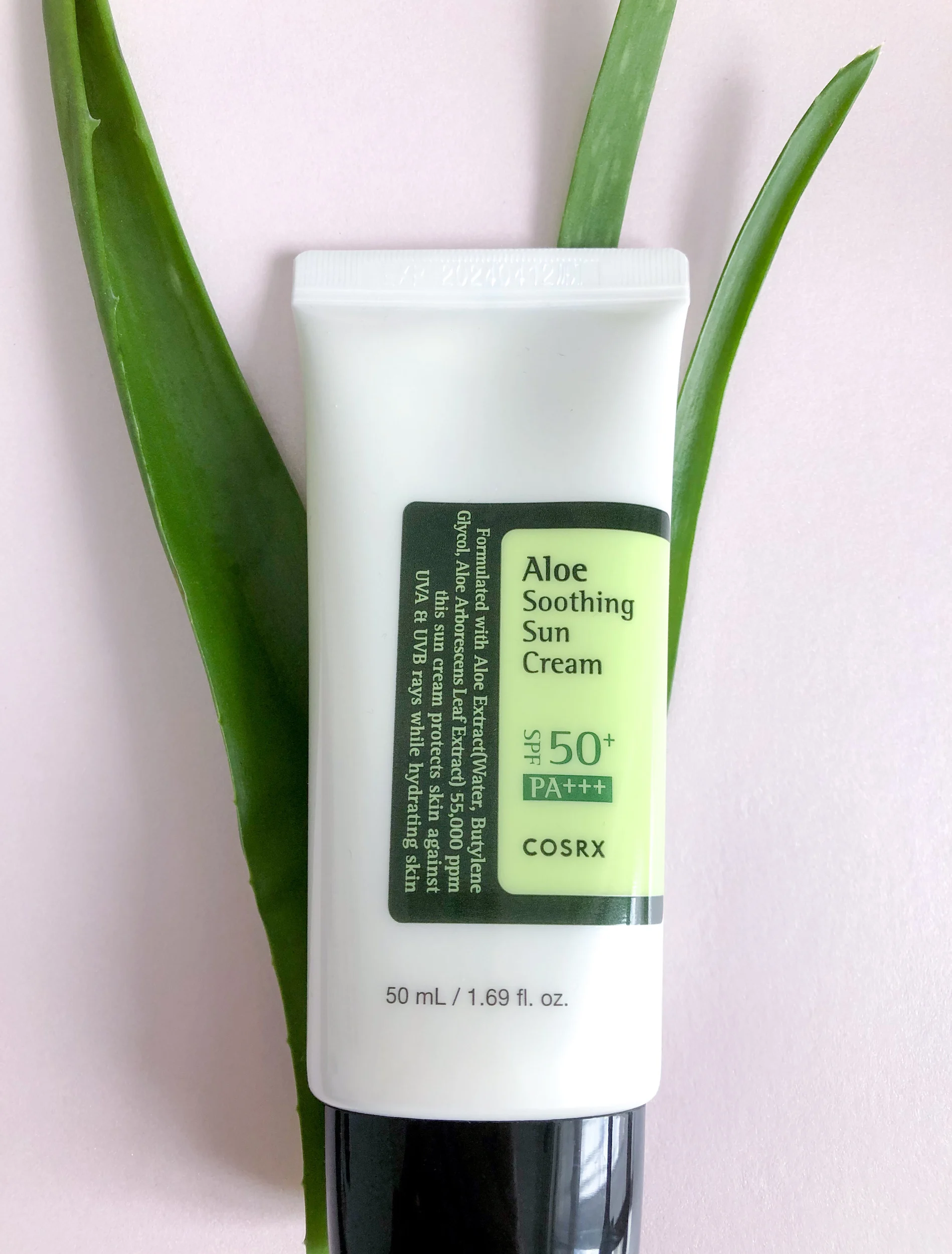 Cosrx Aloe Soothing Sun Cream SPF50 PA+++ 50ml Face Body Repairing Sunscreen UVA UVB Sun Protection Cream Oil-Control Skin Care