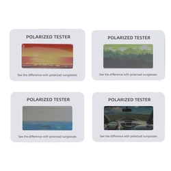 New 100PCS Polarized Glasses Test Card,Polarization Sunglasses Tester, Polarized Glasses Check Paper Accessories