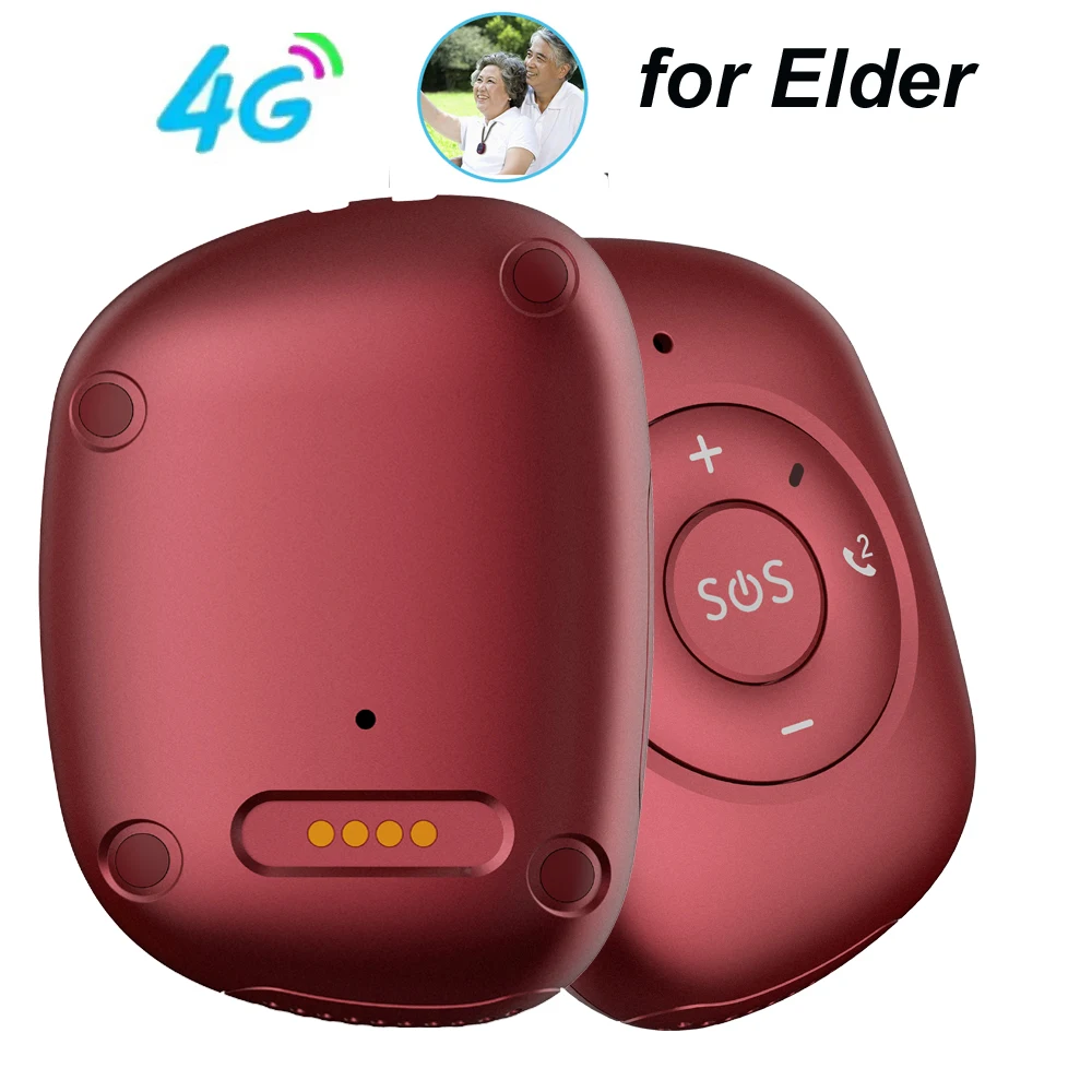 2026 Kids Elderly LTENetwork 4G/ 3G/ 2G GSM GPS Tracker SOS Camera RF-V50 Emergency Alarm GPS Tracking Heart Rate Blood Pressure