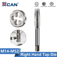 XCAN Right Hand Thread Tap and Die M14-M52 Metric Tap Die Large Size Machine Plug Tap Drill Bit Screw Threading Tapping Tools