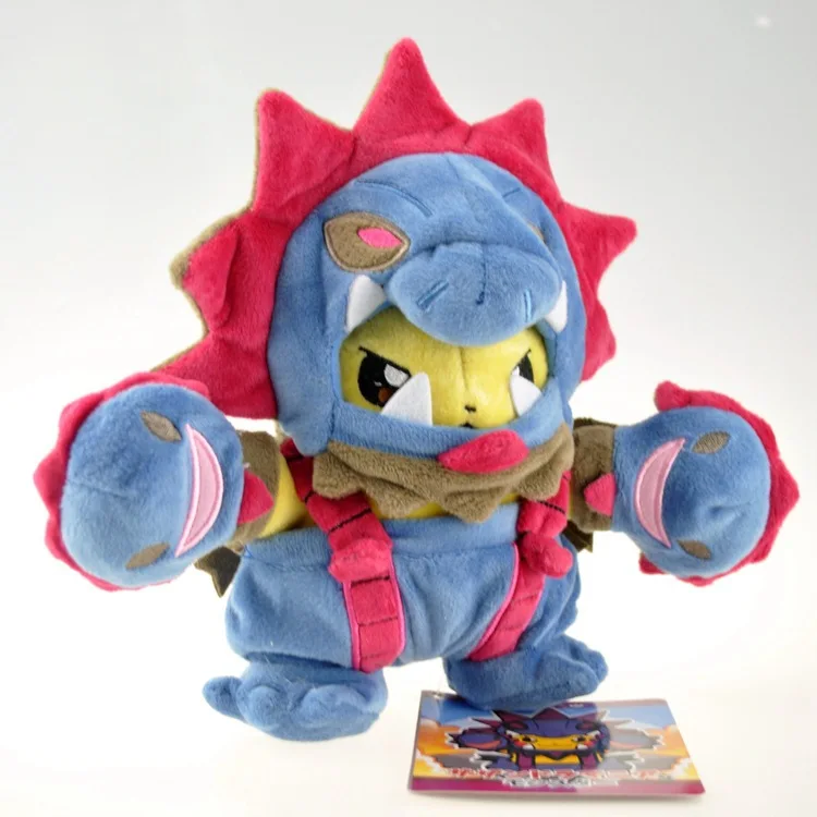 Peluche Kawaii Simpatico drago di fuoco Mostro a tre teste Bambola di pezza Regalo di compleanno per bambini per ragazze Ragazzi Simpatico drago lavico in peluche